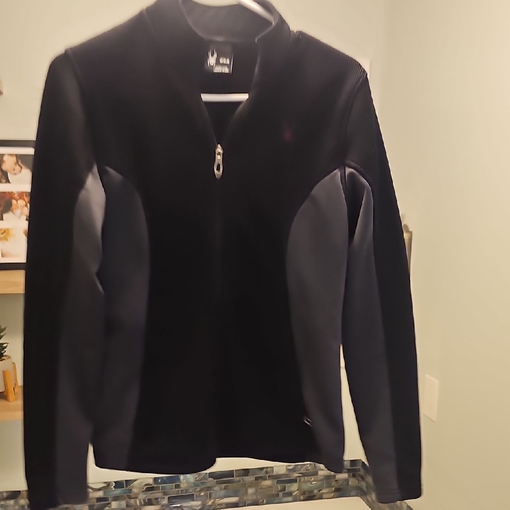 Spyder Black and Gray Fleece Jacket
